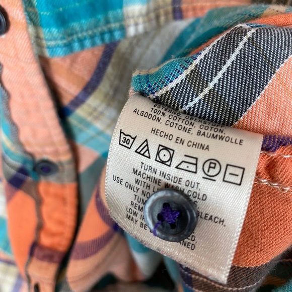 Anthropologie Holding Horses Plaid Seamed Flannel - Picture 5 of 5